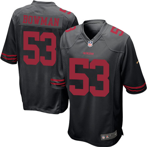 Youth Game NaVorro Bowman Nike Jersey Black Alternate - #53 NFL San Francisco 49ers